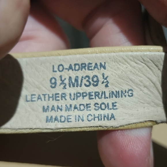 Louise et Cie Nude Tan Bow Thong Slingback Leather Sandal Women's Size 9.5 EUC - Picture 6 of 6